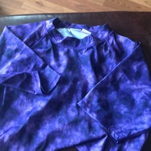 NWOT Kanu Surf Purple tye-dye Women’s Rash guard